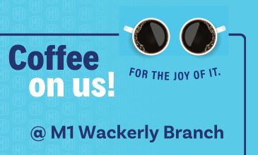 Coffee on Us! - M1 Wackerly Midland Branch